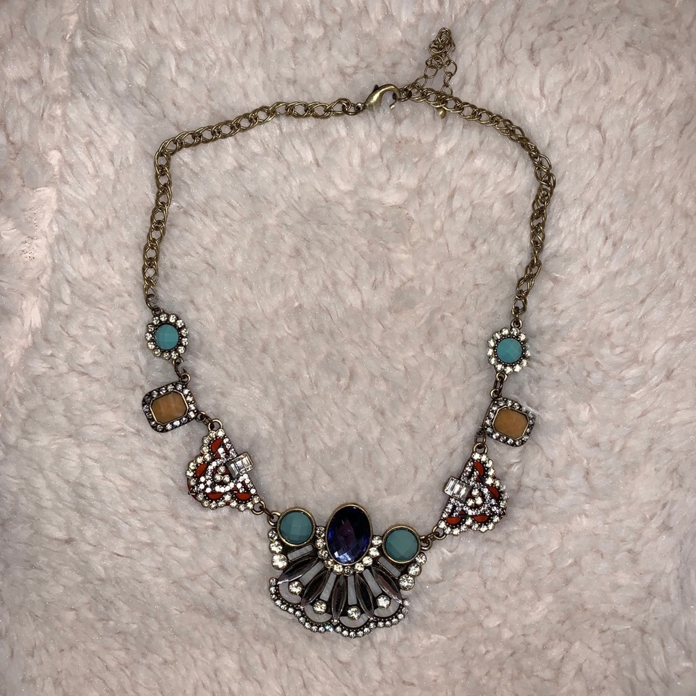Multicolor Statement Necklace - Picture 2 of 5